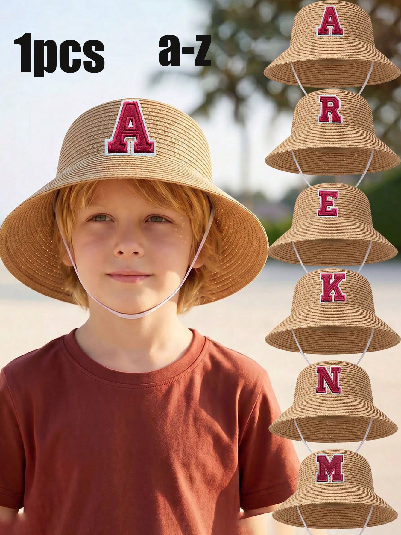 Kids Outdoor Play - 1Pc 3-8Y Jongens Koffie Boog Strohoed
