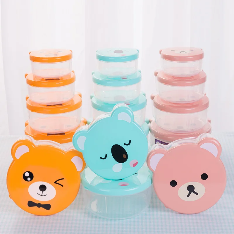 Kids.Outdoor Utensils - 4 stks/set Kinderen Plastic Bento Box