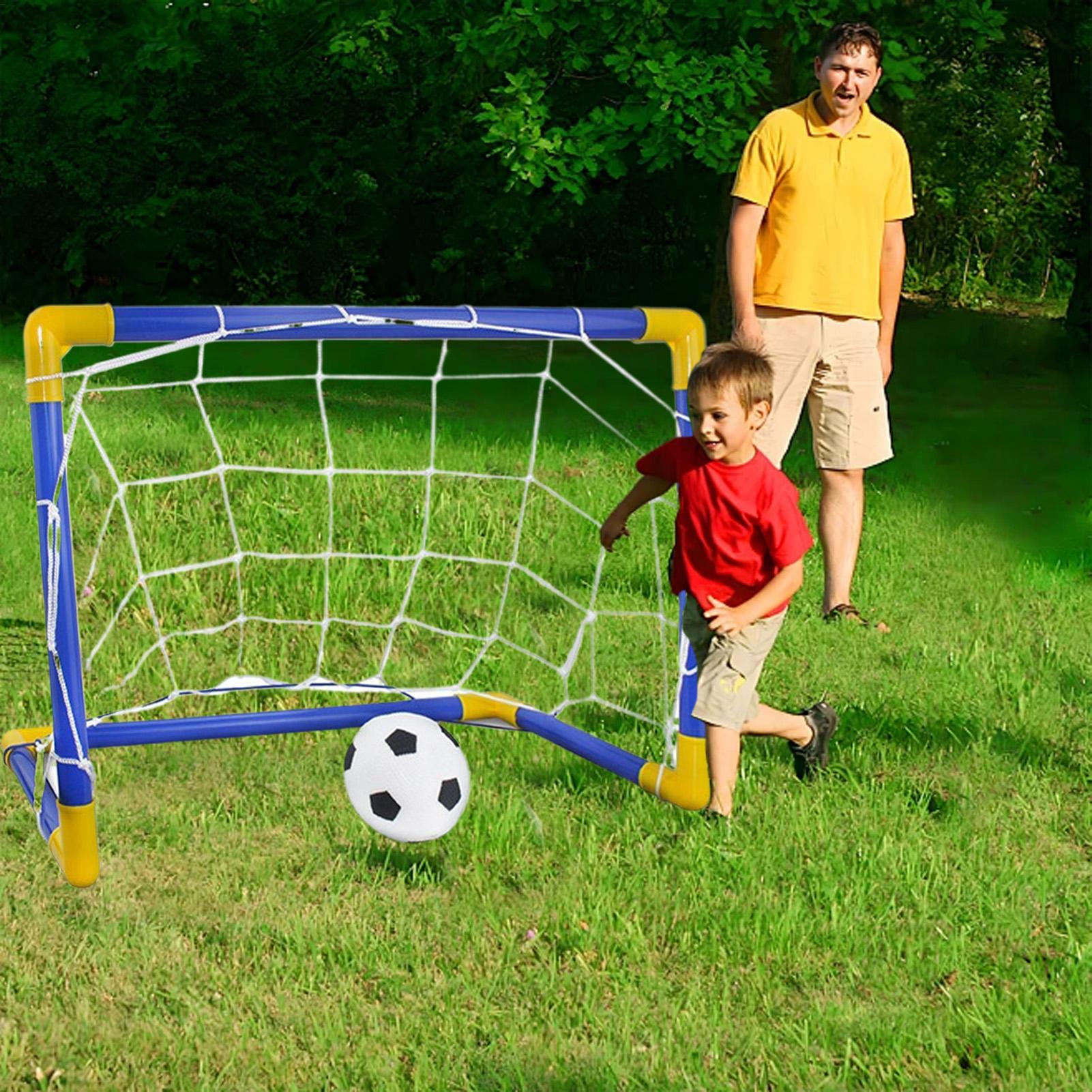 Kids Outdoor Lawn Equipment - Voetbalnet voor kinderen met pomp Grappig