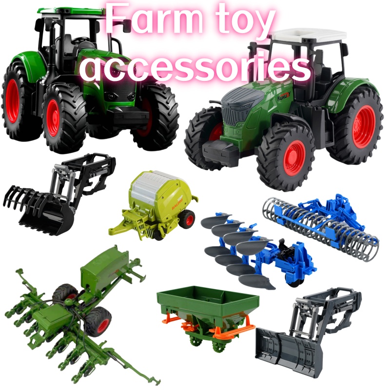 Kids Outdoor Activity Set - 1:24 Inertial Farm Tractor met afneembare