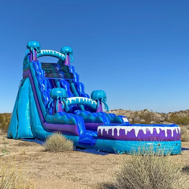 Kids Outdoor Inflatable Water Slide - Opblaasbare waterglijbaan voor buiten, commercieel gebruik,