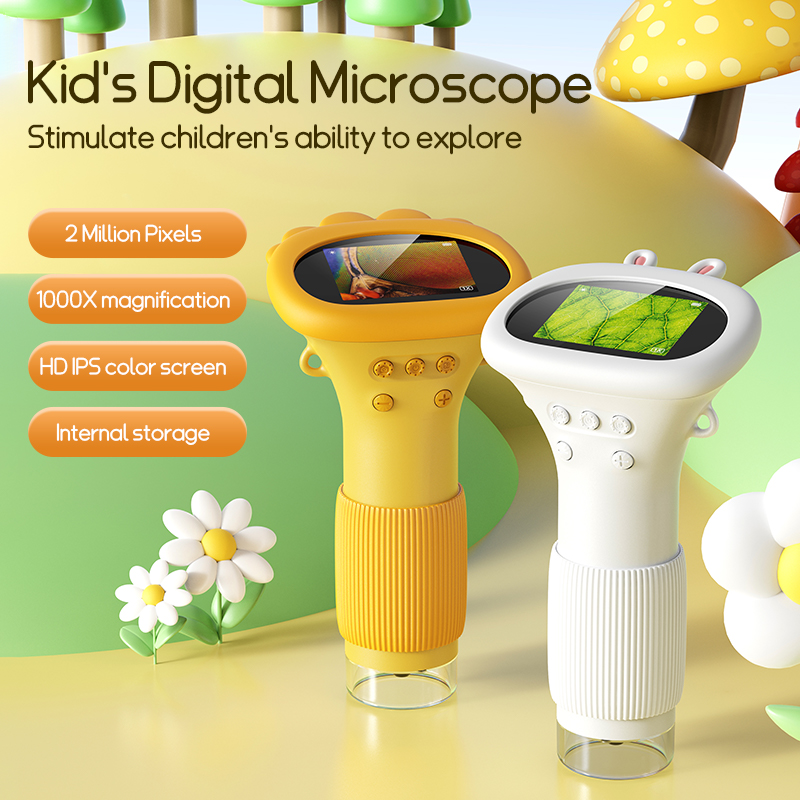 Kids.Outdoor Utensils - 2.0 Inch Mini Pocket Microscoop 1000X