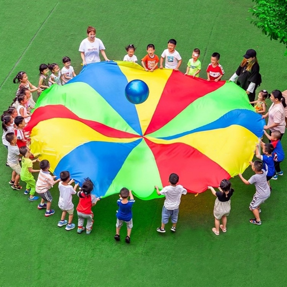 Kids Outdoor Umbrella - Regenboog Parachute Paraplu 2-6 Meter -