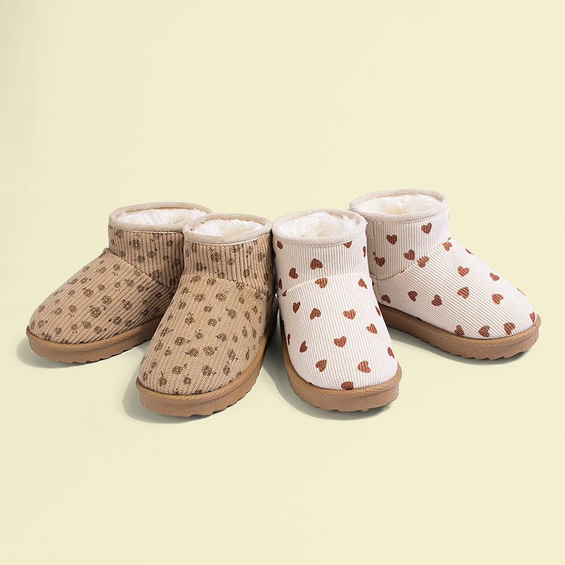 Kids Outdoor Boots - Winterwarme korte laarzen voor meisjes, buiten,