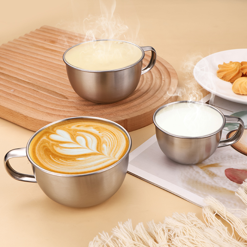 Kids.Outdoor Utensils - 304 Roestvrij Stalen Mok Koffiekopje Cappuccino