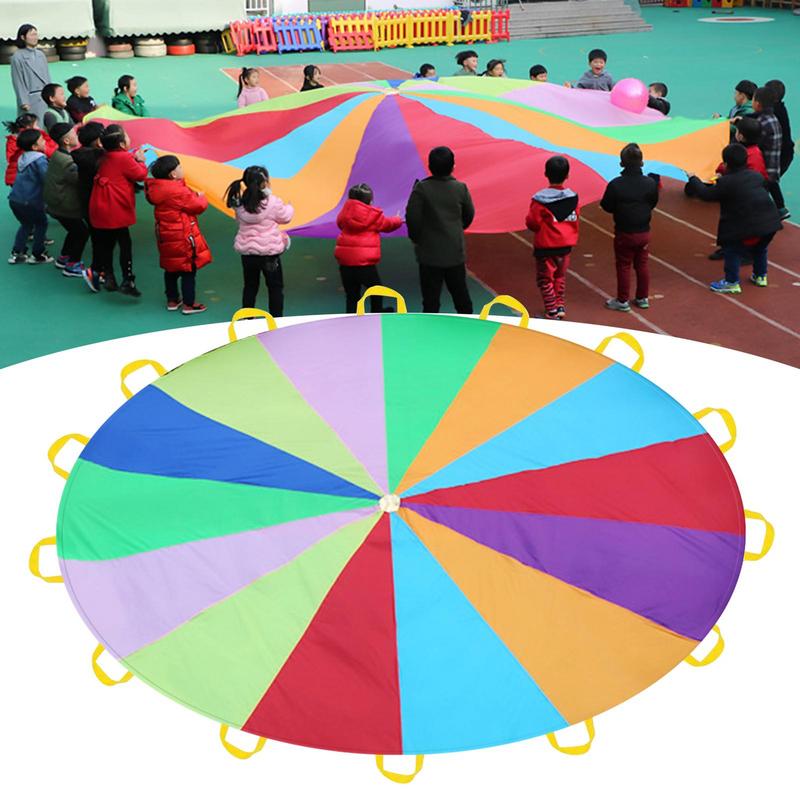 Kids Outdoor Umbrella - Regenboog Parachute Voor Kinderen Sport Ontwikkeling