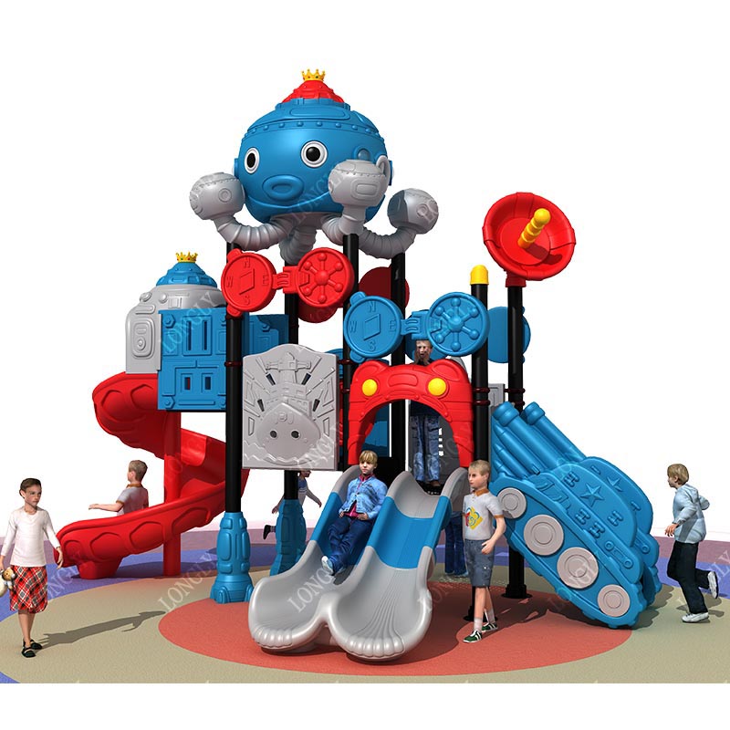 Kids Outdoor Slide - Kinderplasticglijbaan voor tuin, attractiepark, school en