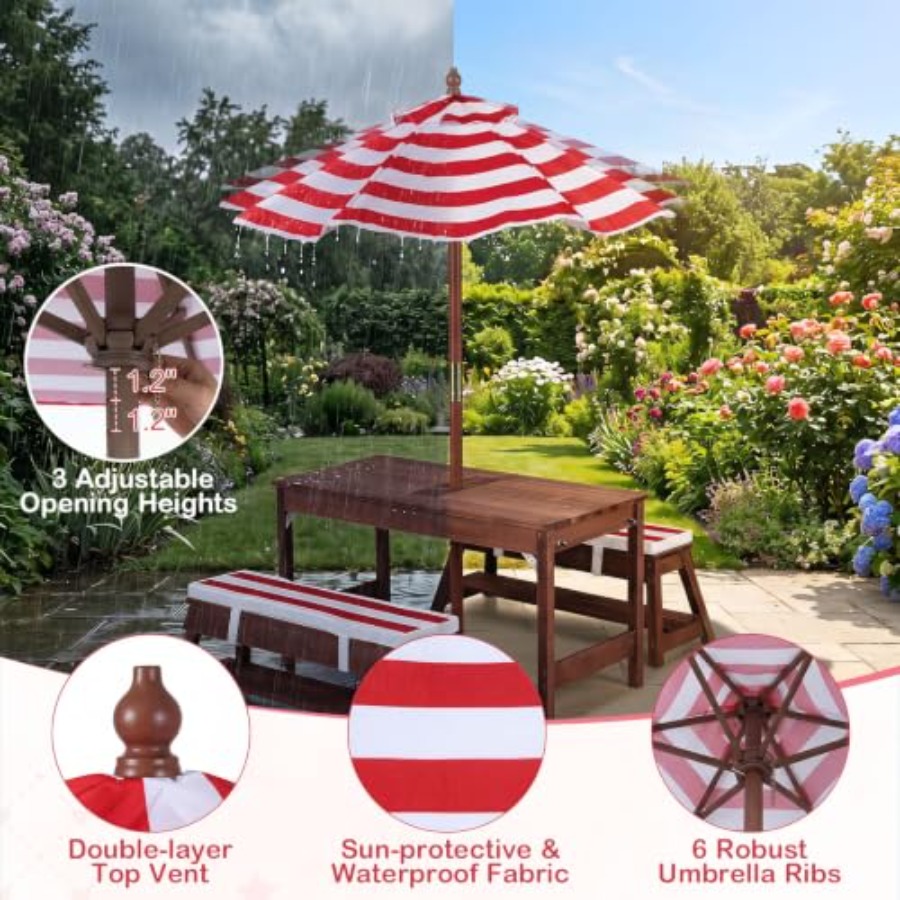Kids Outdoor Umbrella - Buitentafel voor kinderen voor op het