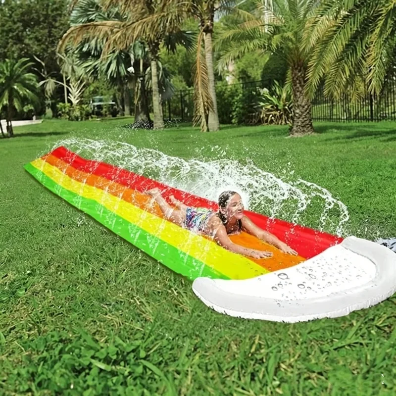 Kids Outdoor Inflatable Water Slide - Zomer opblaasbare waterspeelgoed voor buiten, waterglijbaan,