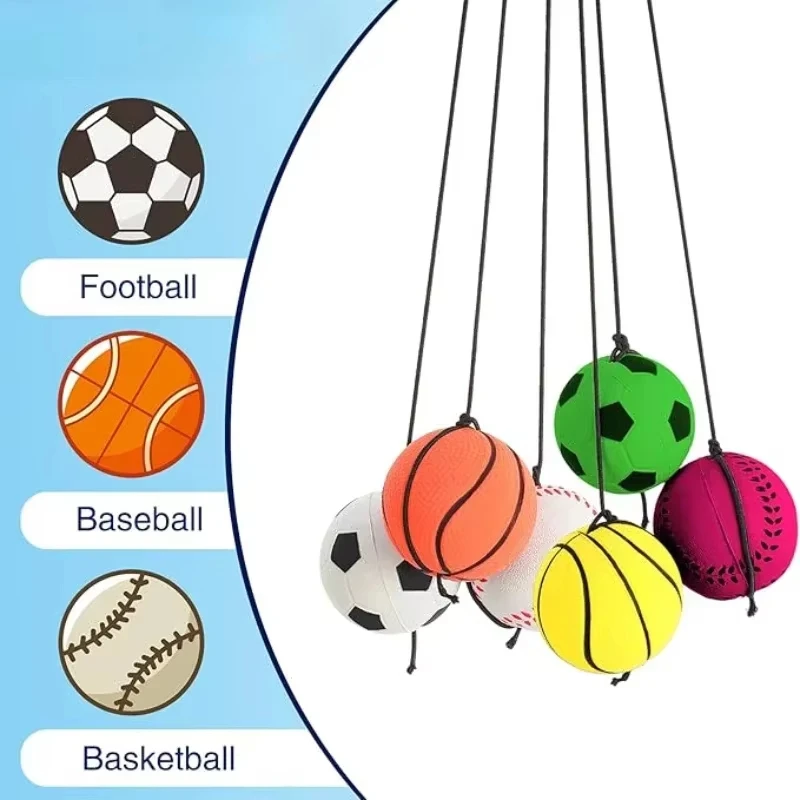 Kids Outdoor Yoga - Elastische retour sponsbal Nylon string Spel