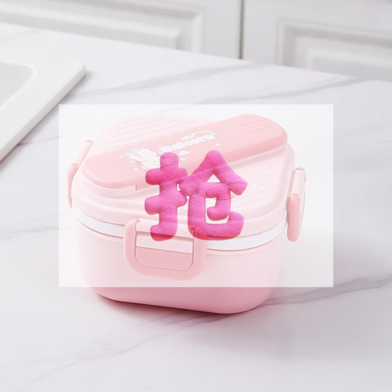 Kids.Outdoor Utensils - Schattige cartoon kinderlunchbox met 3 compartimenten,