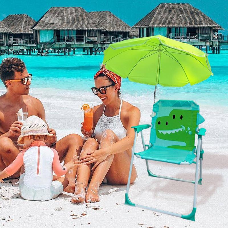 Kids Outdoor Umbrella - Paraplustoel voor kinderen Strandzandstoel met parasol