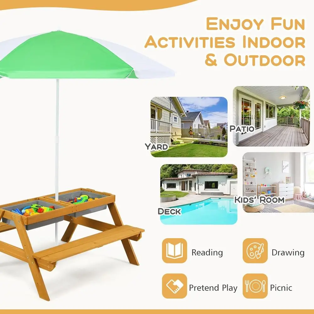 3-in-1 in hoogte verstelbare k - Kids Outdoor Umbrella recensie en prijs
