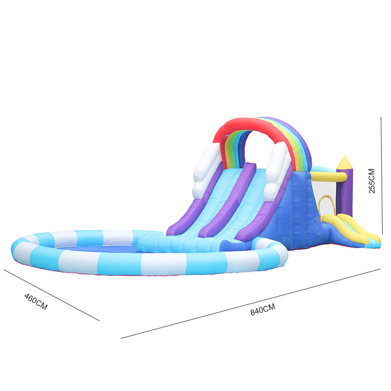 Reuze opblaasbare regenboogwat - Kids Outdoor Slide recensie en prijs
