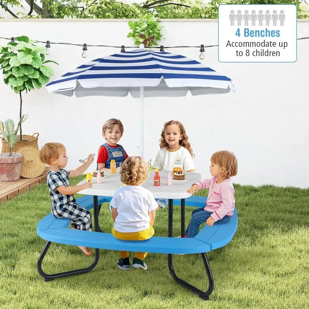 8-persoons picknicktafel voor  - Kids Outdoor Umbrella recensie en prijs