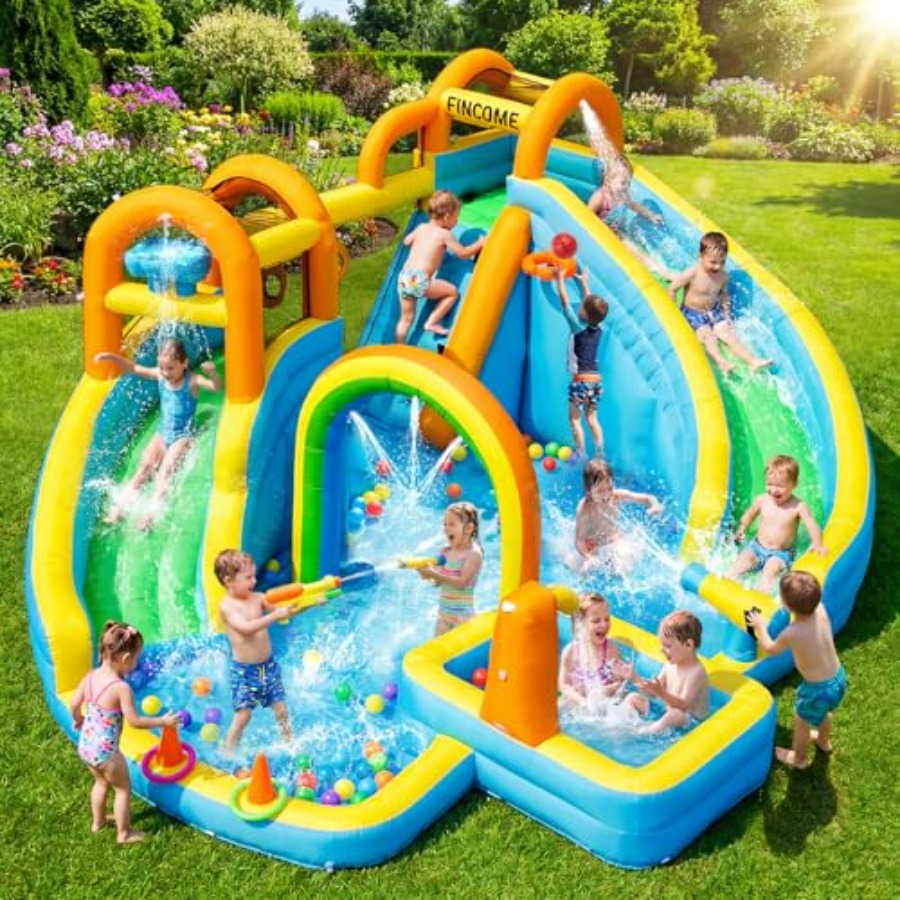 Opblaasbaar waterglijbaanpark  - Kids Outdoor Slide recensie en prijs