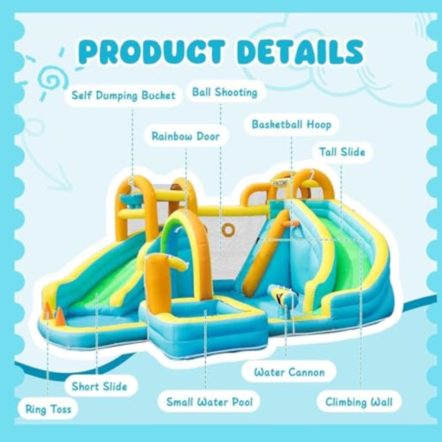 Opblaasbaar waterglijbaanpark  - Kids Outdoor Slide recensie en prijs