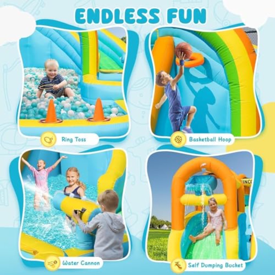 Opblaasbaar waterglijbaanpark  - Kids Outdoor Slide recensie en prijs