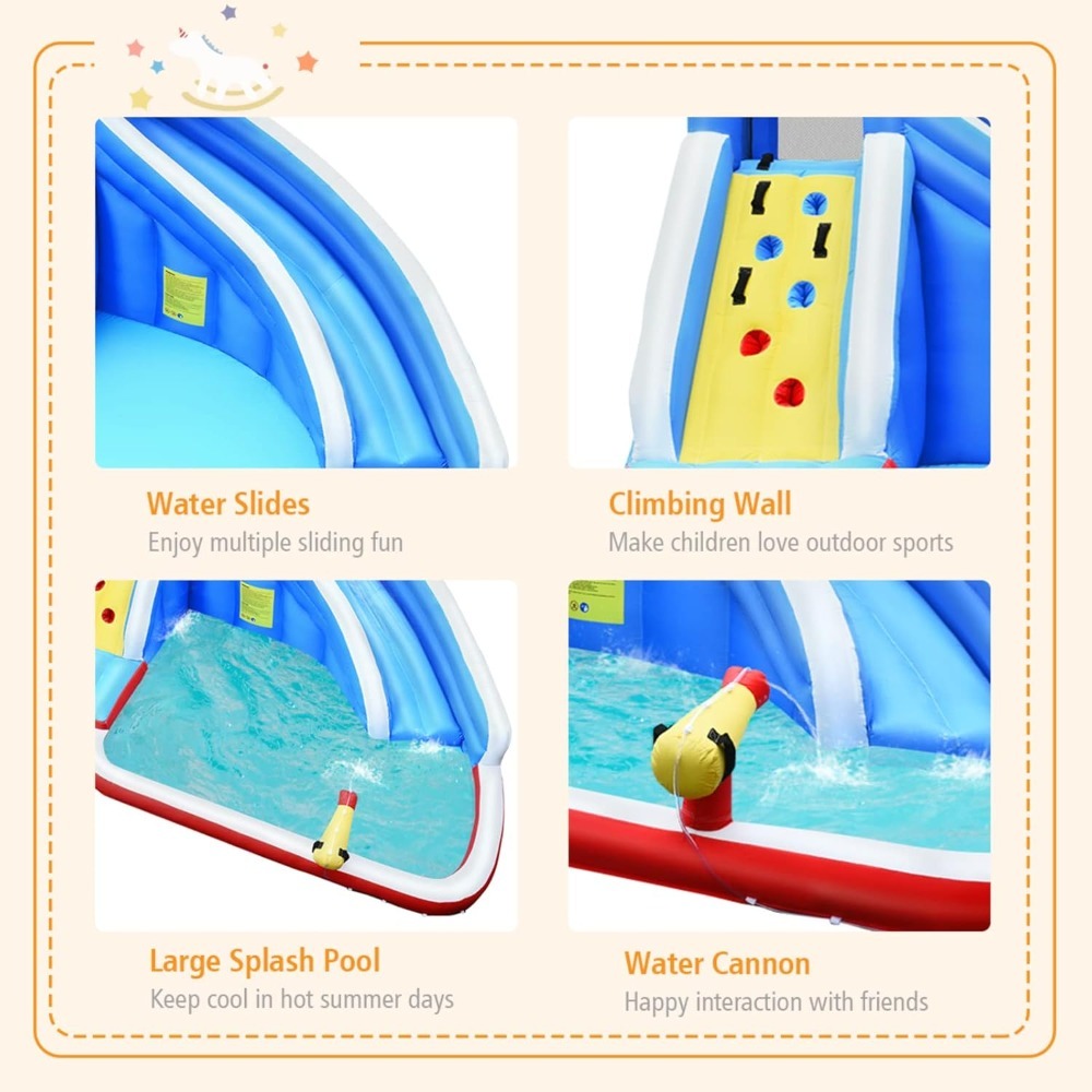 Verzonden vanuit de VS: Opblaa - Kids Outdoor Inflatable Water Slide recensie en prijs