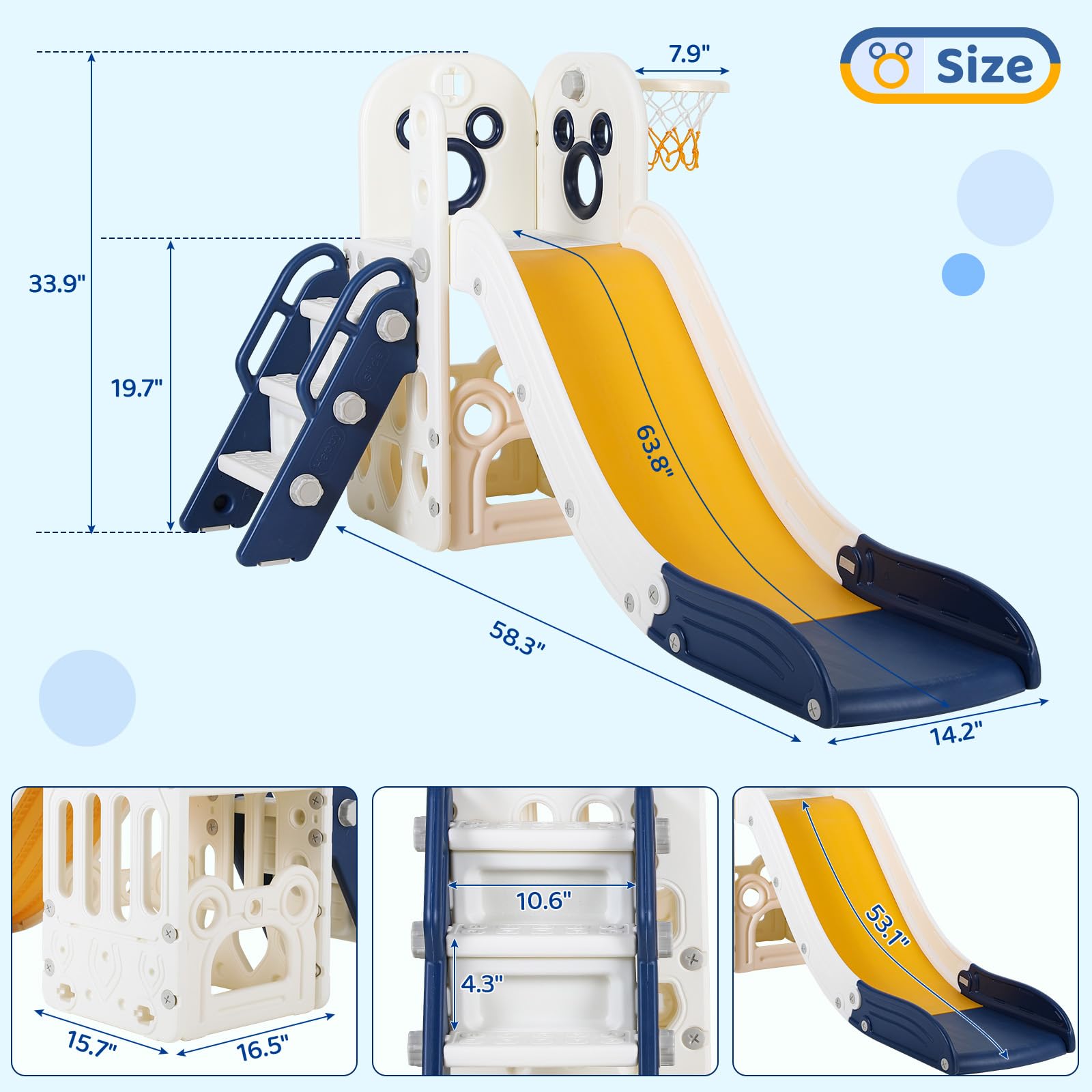 6-in-1 peuter glijbaan speelse - Kids Outdoor Slide recensie en prijs