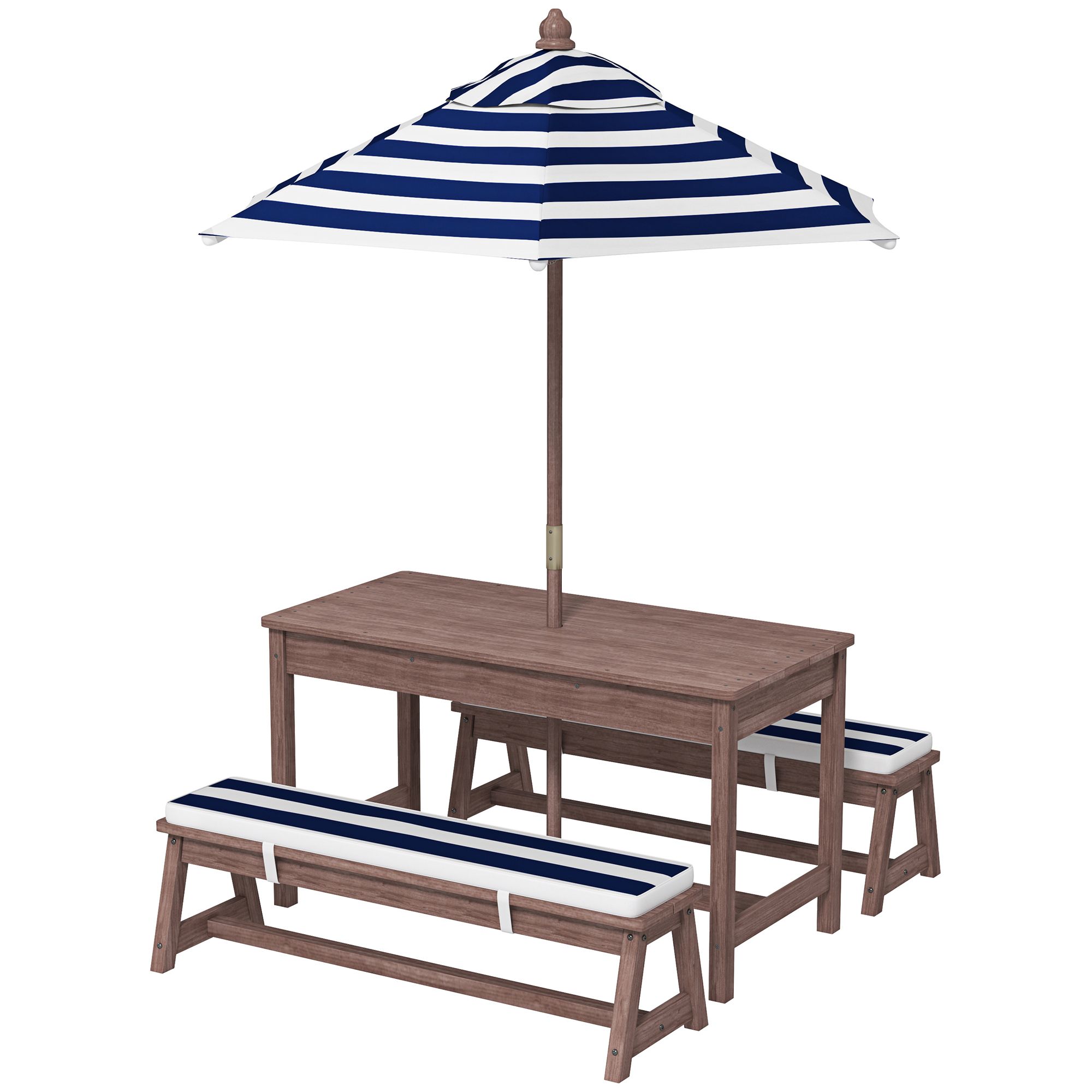 Houten picknicktafel en bankse - Kids Outdoor Umbrella recensie en prijs