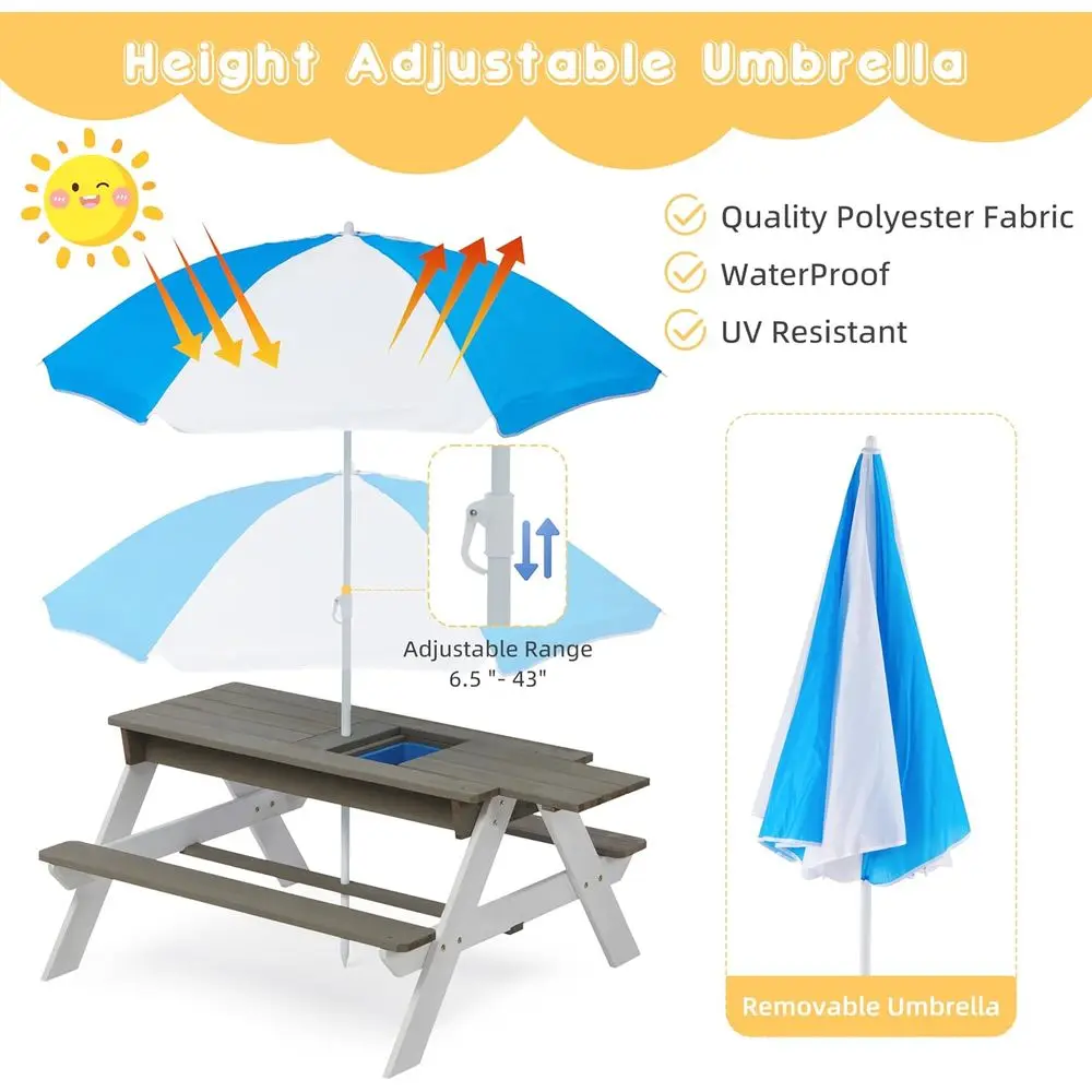 Ombouwbare 3-in-1 houten pickn - Kids Outdoor Umbrella recensie en prijs