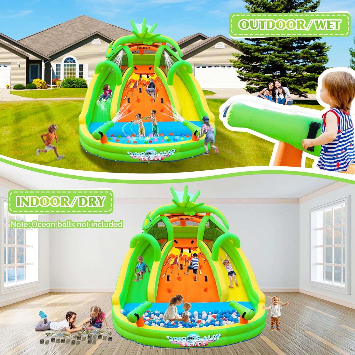 Opblaasbare springkasteel voor - Kids Outdoor Climbing Wall recensie en prijs