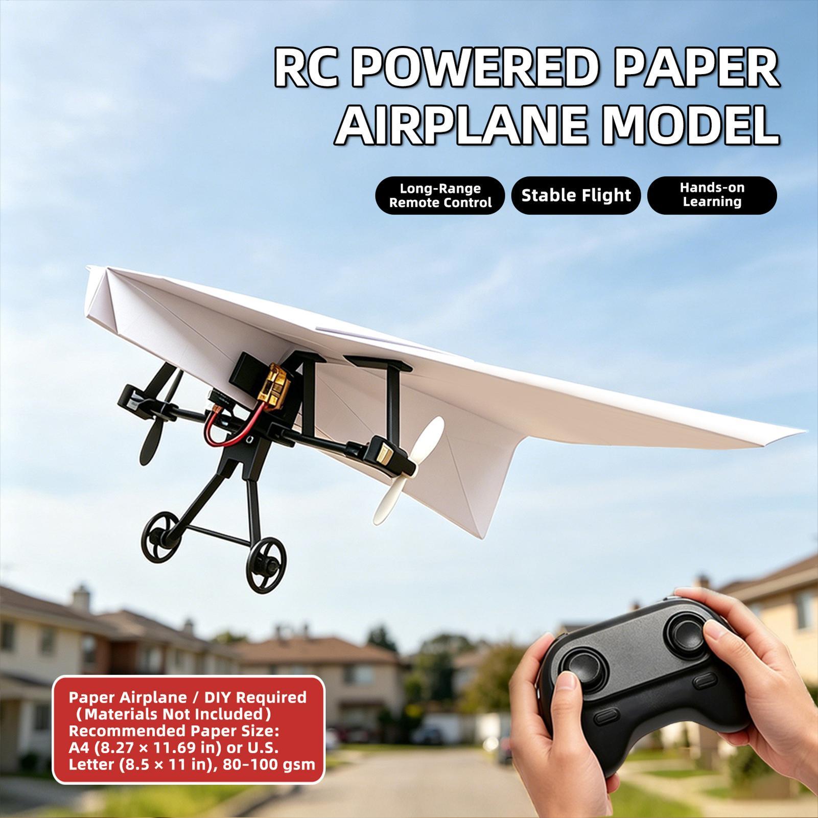 DIY RC Papieren Vliegtuig Kit  - Kids Outdoor Activity Set recensie en prijs