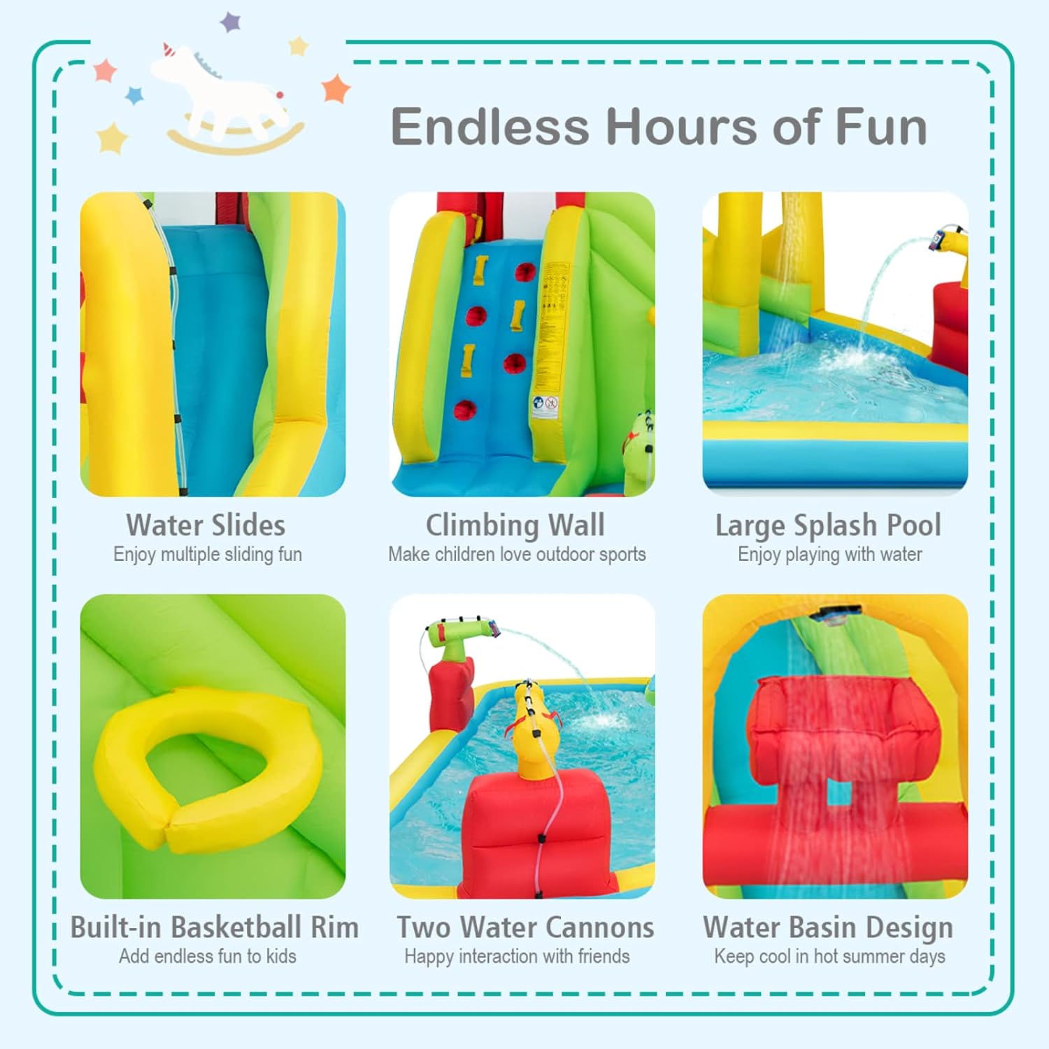 Mega Opblaasbaar Waterpark Spr - Kids Outdoor Climbing Wall recensie en prijs