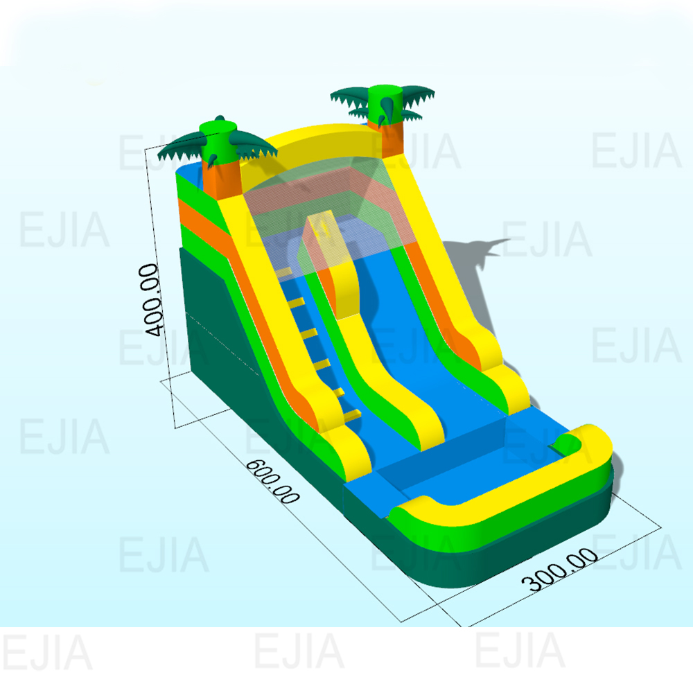 Opblaasbare glijbanen op de ac - Kids Outdoor Slide recensie en prijs