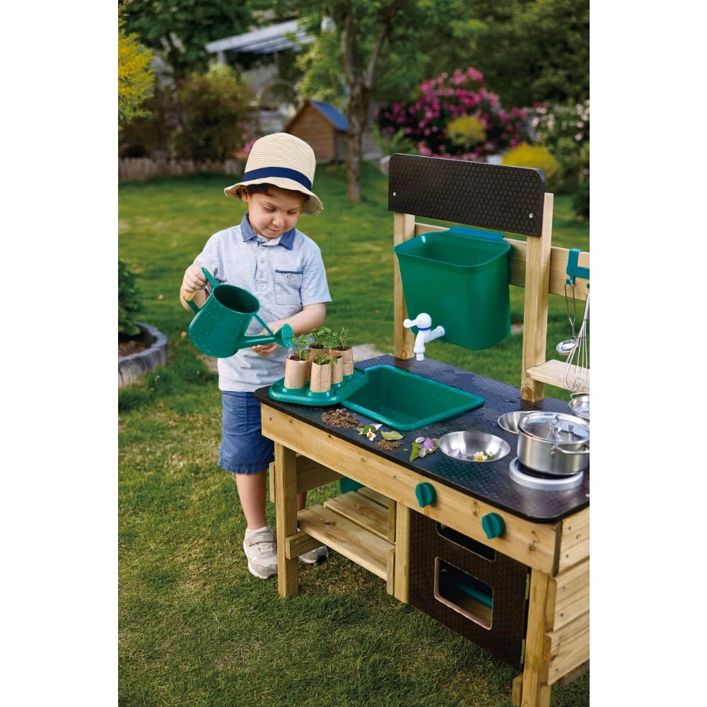 Houten buitenkeuken speelset m - Kids.Outdoor Utensils recensie en prijs