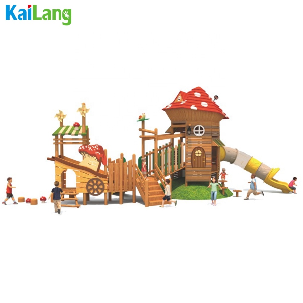 Houten speelhuisje in de vorm  - Outdoor Children'S Park recensie en prijs