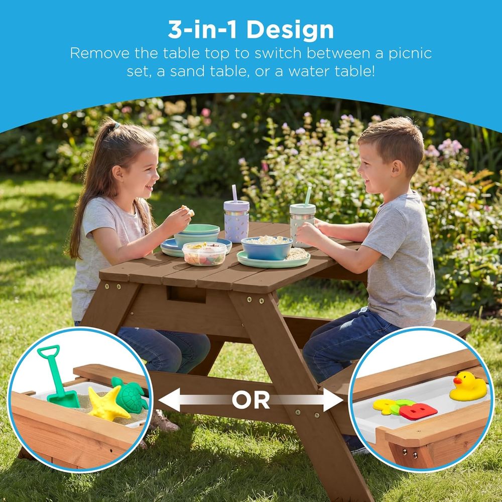 Kinderpicknicktafel met paraso - Kids Outdoor Umbrella recensie en prijs