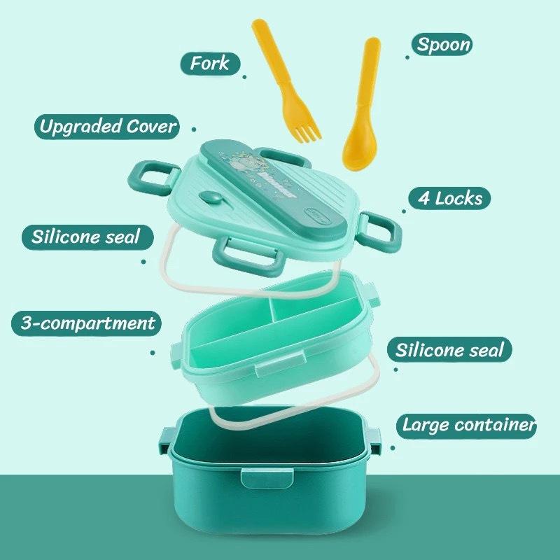 Schattige cartoon kinderlunchb - Kids.Outdoor Utensils recensie en prijs