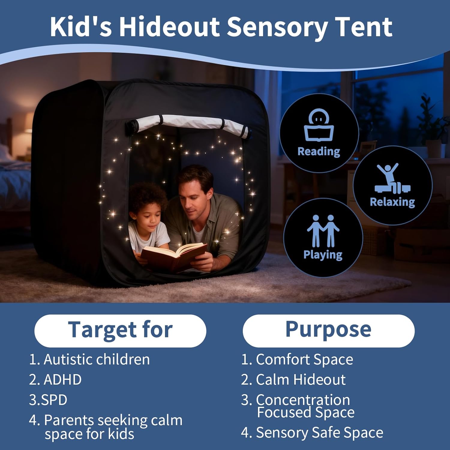 Zintuiglijke tent voor kindere - Kids Outdoor Play Yard recensie en prijs